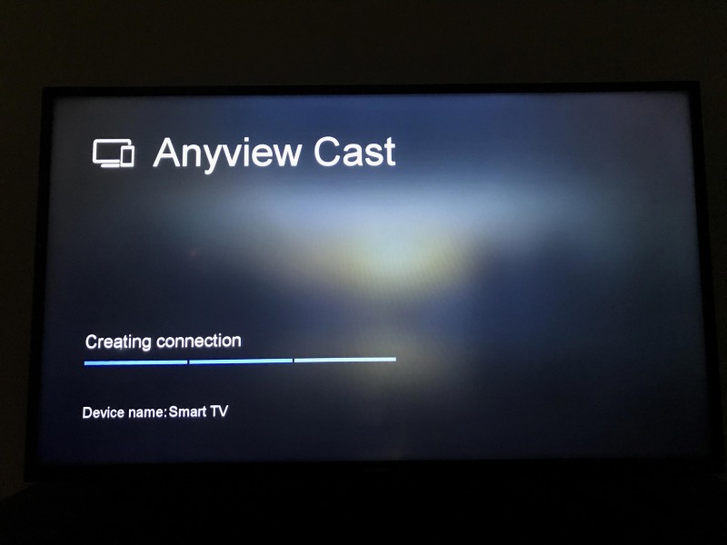 Crear conexión AnyView Cast en TV