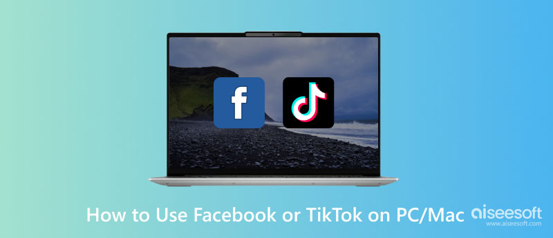 Usar Facebook TikTok en PC Mac