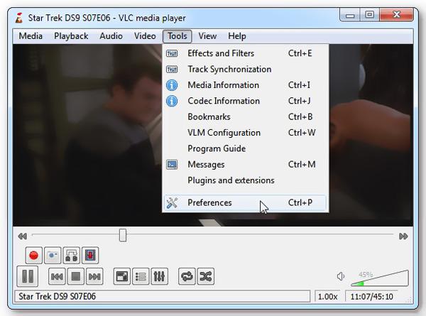 Preferencias VLC