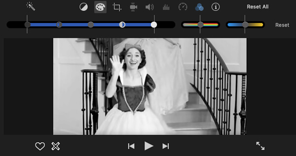 Filtros de iMovie en blanco y negro