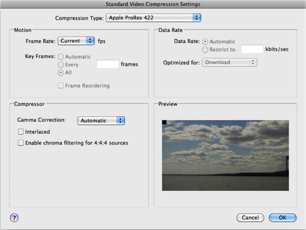 Configuración de iMovie