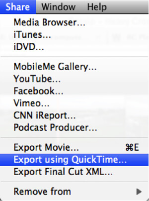 iMovie a iDVD con QuickTime