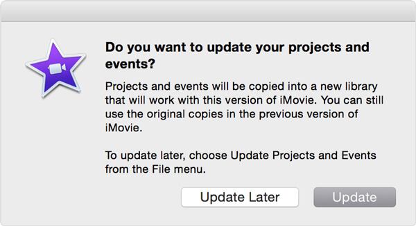 Actualizar iMovie