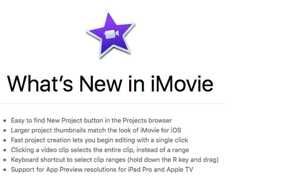 Nueva actualización de iMovie