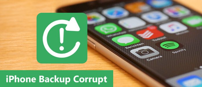 Copia de seguridad de iPhone corrupta