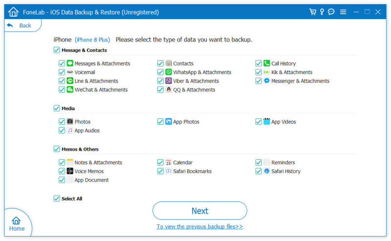 Seleccionar datos