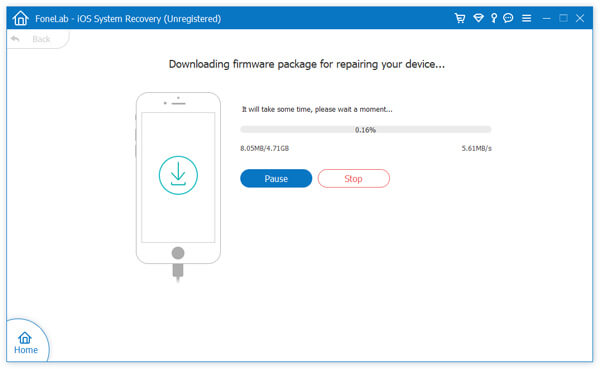 Descargue el firmware para reparar el dispositivo