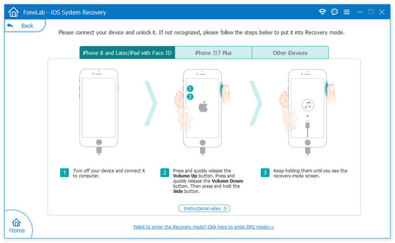 Reparación del sistema iOS