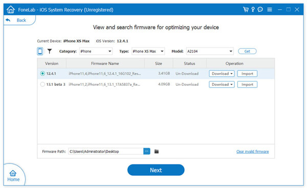 Reparar el sistema iOS