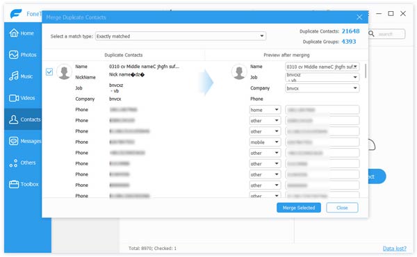 Función de deduplicación