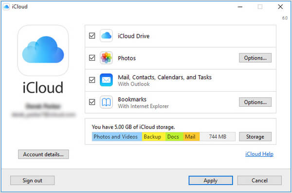 Descargar iCloud para PC