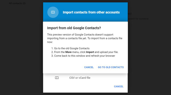 Importar contactos de Gmail