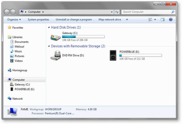 Buscar manualmente el dispositivo iPod desde la computadora