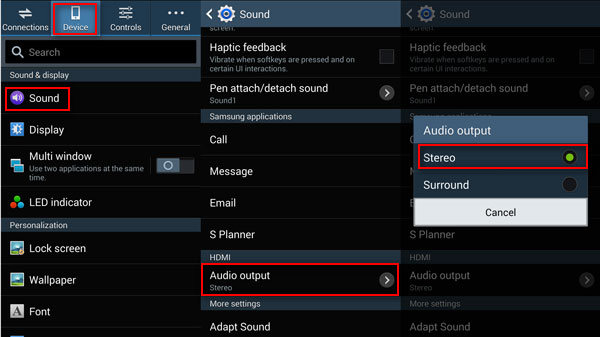 Configurar audio en Android