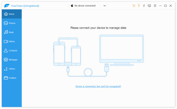 Inicie FoneTrans para transferir Moive a iPad