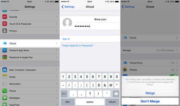 Sincronizar iPhone iPad a través de iCloud