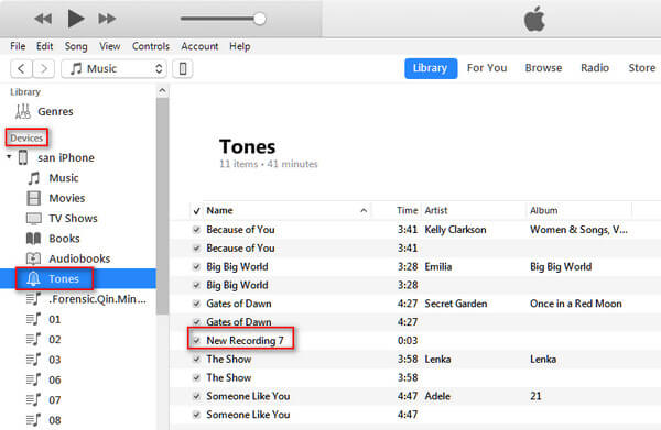 Importar tono de llamada a iTunes