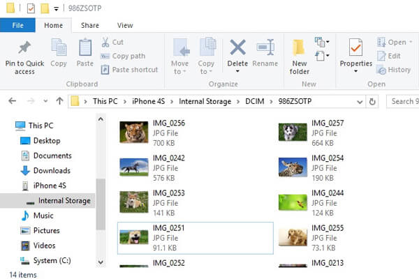 Transfiere fotos del iPhone a la PC con el Explorador de archivos de Windows