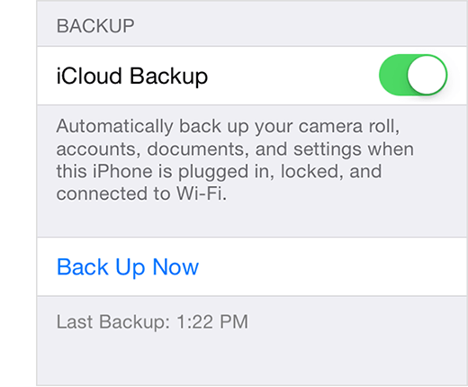 Copia de seguridad con iCloud