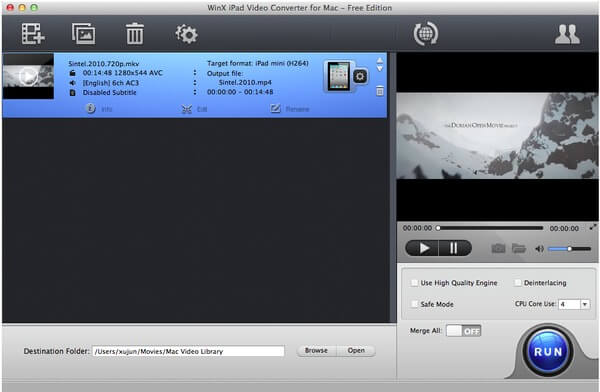 WinX iPad Video Converter para Mac