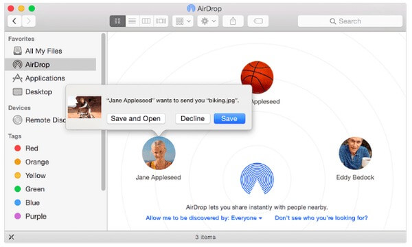 Transferir archivos de iPad con AirDrop