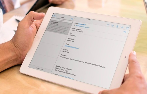 Transferir archivos de iPad con correos electrónicos