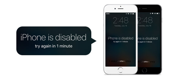 Reparar iPhone deshabilitado