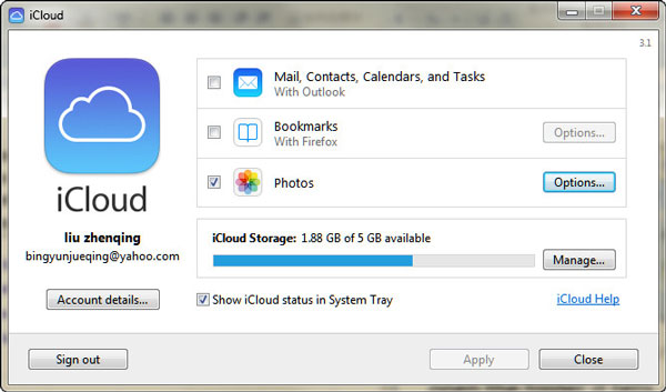 Accede a las fotos de iCloud en la PC