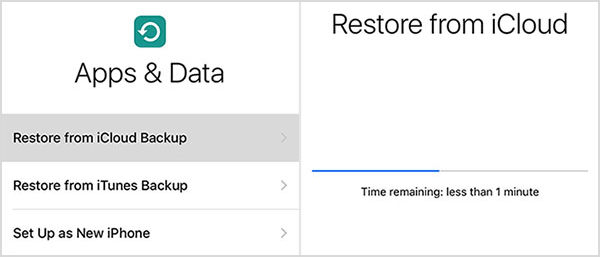 Restaurar iPad desde iCloud