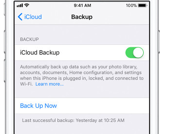 Verifique la copia de seguridad de iCloud desde iPhone