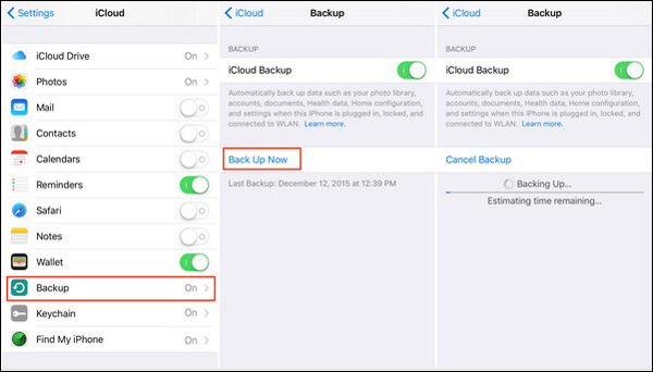 Copia de seguridad de notas en iPhone