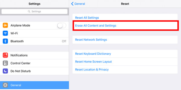 Borrar todo el contenido y la configuración del iPad