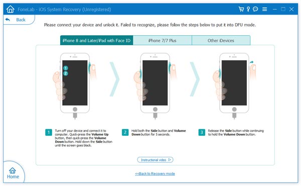 Reparación del sistema iOS