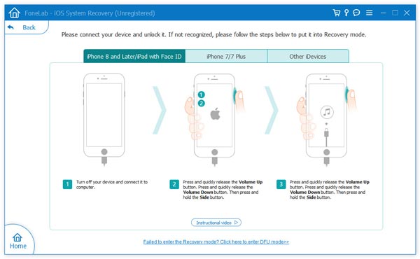 Llevó el iPhone al modo de recuperación