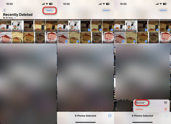 Recuperar fotos en iPhone directamente