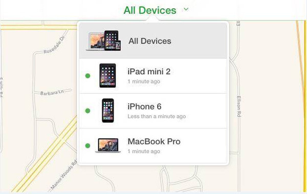 Todos los dispositivos de iCloud Buscar mi iPhone