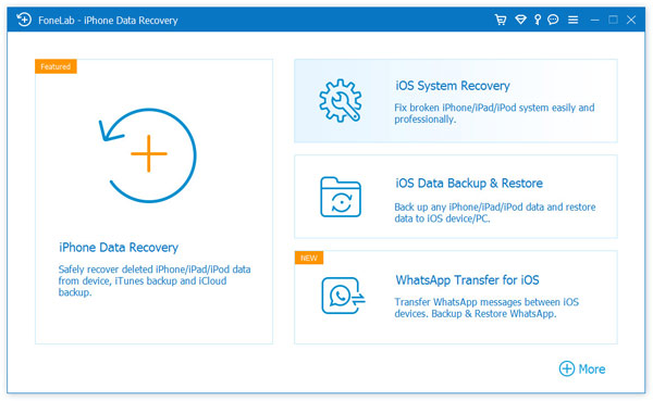 Inicie iPhone Data Recovery para restaurar desde iTunes Backup