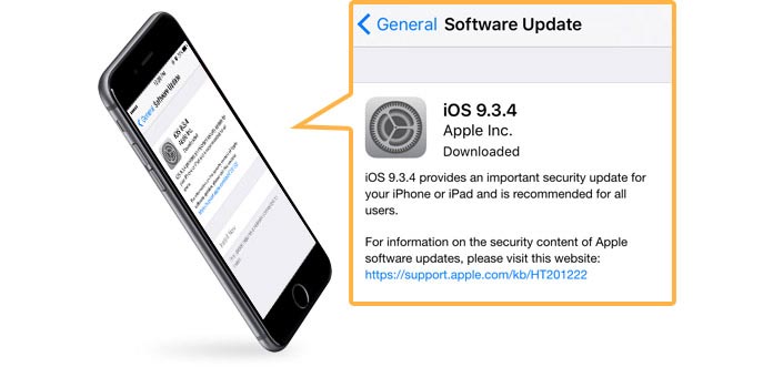 Actualizacion del software del iphone