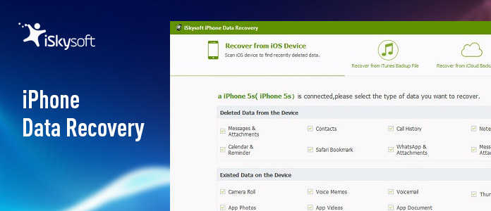 iSkysoft iPhone Recuperación de Datos