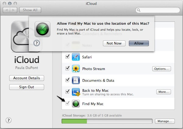 Desactivar Buscar mi Mac desde Mac