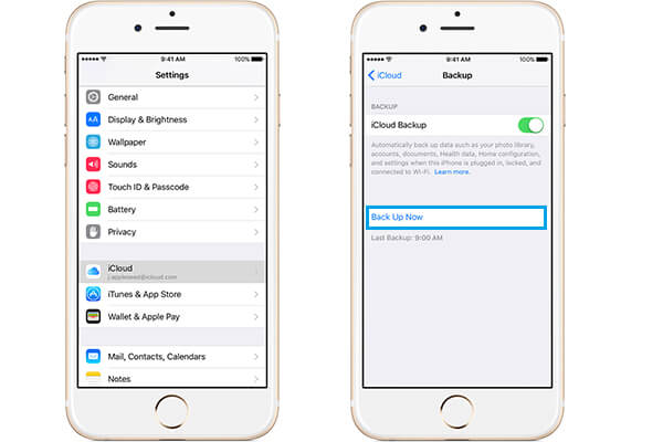 Copia de seguridad de iPhone a iCloud