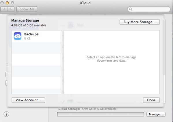 Compra más almacenamiento de iCloud en Mac