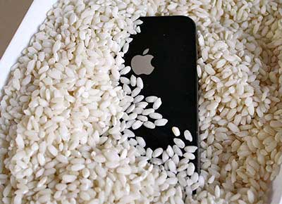 Pon el iPhone en arroz