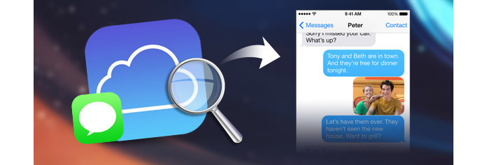 Comprobar mensajes de texto en iCloud