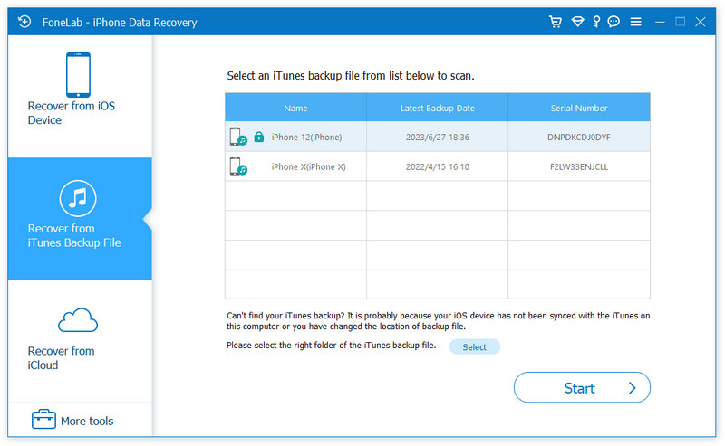 Escanear copia de seguridad en iCloud