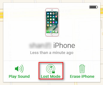 Activar el modo perdido de iPhone