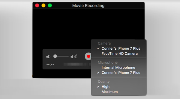 Grabar la pantalla del iPhone con QuickTime Player