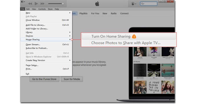 Compartir iTunes en casa no funciona