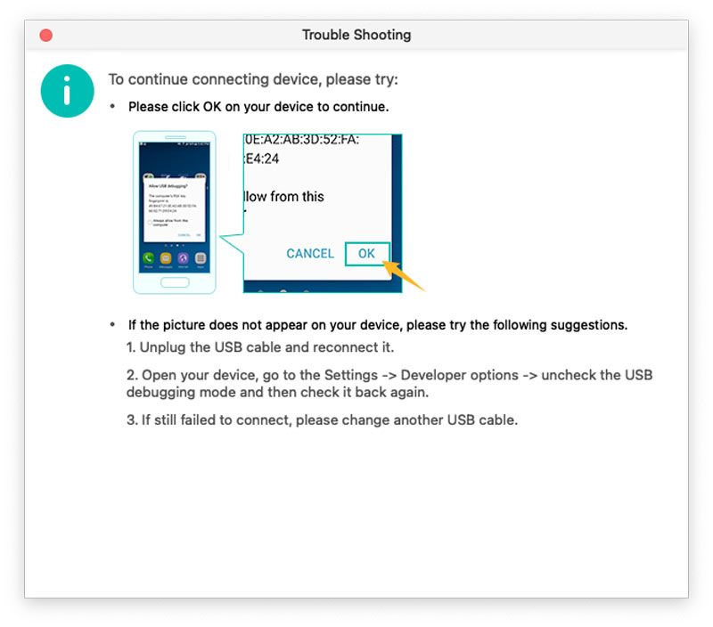 Ingrese al modo de depuración USB en su dispositivo Android