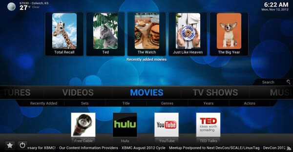 Reproductor MKV para Mac - XBMC